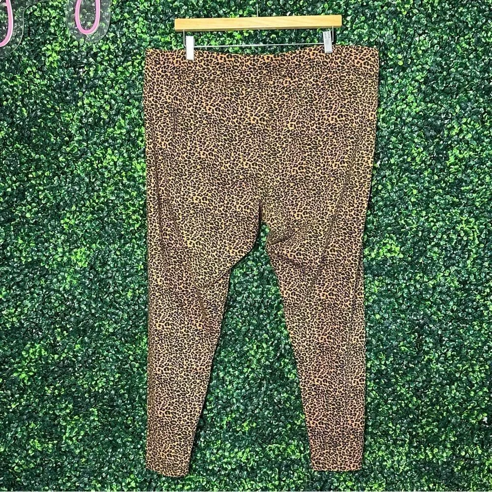 Time and Tru Cheetah Animal Print Leggings Sz XXXL